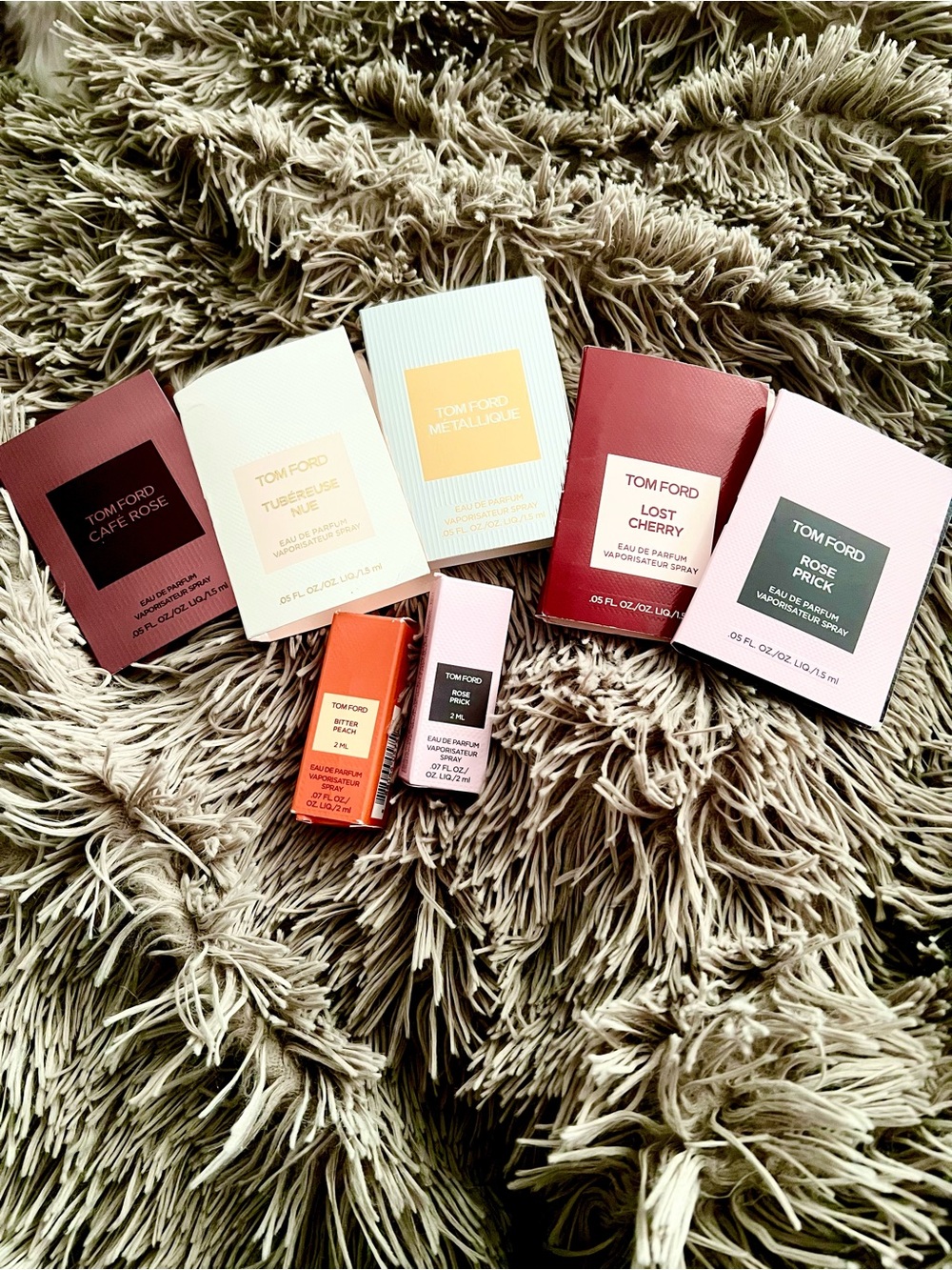 Lot of 7 Tom Ford perfume samples Try Before You Pay Full Price